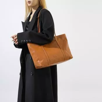 Премиум ромбическая большая вместительная женская сумка-тоут новая модная сумка через плечо подмышкой ретро маленькая сумка белый