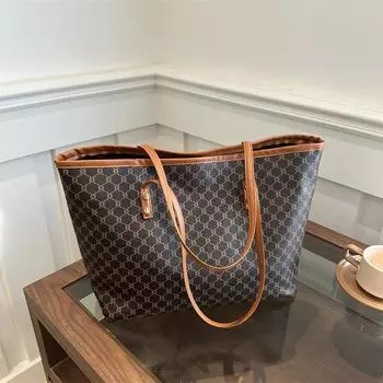 Premium sense big bag 2025 новая легкая роскошная женская сумка через плечо большая вместительная универсальная сумка-тоут серый