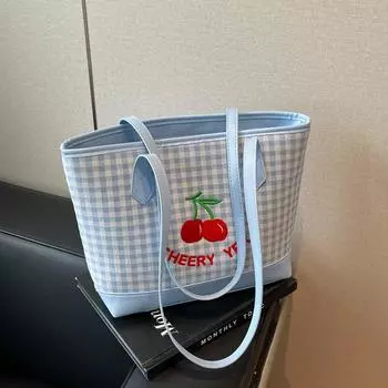 Premium sense large-capacity bag women s 2024 autumn and winter new shoulder bag foreign style fashion commuter tote bag tide вишня