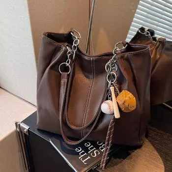 Сумка Премиум Класса Большой Вместимости Женская Сумка Модная Повседневная На Плечо Под Мышку Сумка-Тоут No pendant