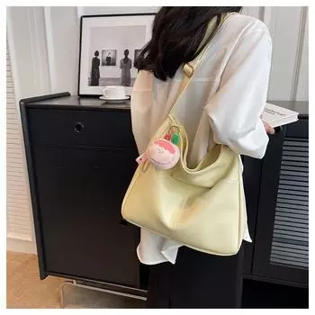 Сумка-тоут большой емкости Premium sense, модная сумка через плечо, популярная простая сумка-мессенджер для женщин 2024 года, женская сумка для поездок на работу