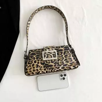 Премиальная сумка-трансфер Sense с леопардовым принтом, женская, новая, нишевая, сумка-тоут Sense, сумка-трансфер через плечо