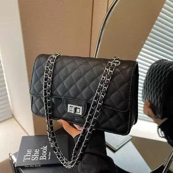 Premium Sense Маленькая ароматная ветровая сумка женская модная ромбовидная цепочка Premium Sense Маленькая квадратная сумка универсальная сумка через плечо