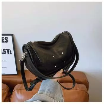 Premium small bag women s summer versatile new fashion messenger bag portable small square bag чёрный