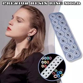 Премиум смоляное кольцо силиконовое для эпоксидной смолы смолы с 14 Diff One Size белый