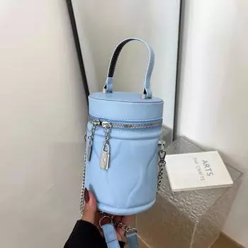 Премиум-смысл, портативная сумка-ведро, женская, новая, нишевая, повседневная сумка-мессенджер, цилиндрическая сумка для женщин розы красного