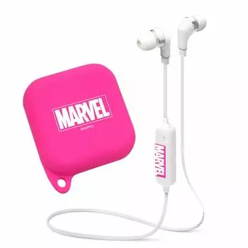 Premium Style Bluetooth Wireless Stereo Earphones with Silicone Pouch 4.1 [Logo/Pink] PG-BTE1SD06MVL