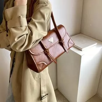 Премиум сумка через плечо женская модная ретро сумка через плечо сумка коричневый