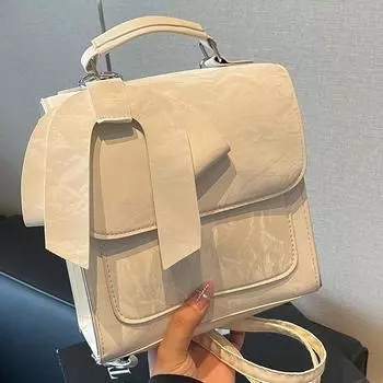 Премиум сумка через плечо женская модная женская сумка через плечо в стиле колледжа с бантом розовый