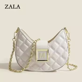 Премиум сумка женская новая мода ромбовидная сумка через плечо подмышкой универсальная нишевая текстура цепочка сумка-мессенджер бежевый