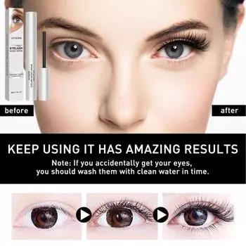 Премиум-сыворотка для укрепления ресниц для более длинного, густого и густого роста ресниц Жидкость Питательная сыворотка для ресниц Натуральная увлажняющая эссенция для ресниц белый