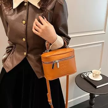 Премиум текстура коробка маленькая сумка женская новинка 2024 года осень и зима универсальная нишевая портативная модная сумка-мессенджер
