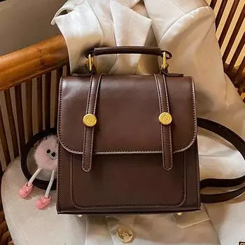 Премиум Текстура Модный Ручной Носить Женщин Трендовый Зарубежный Стиль Рюкзак Большой Вместимости Дорожный Маленький Рюкзак серебряный