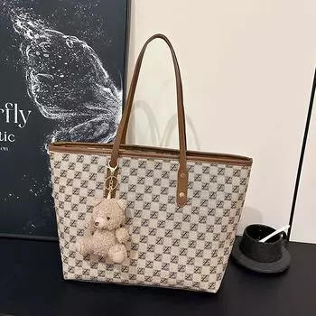 Premium texture large-capacity bag women s 2025 new shoulder bag autumn and winter retro work versatile tote bag