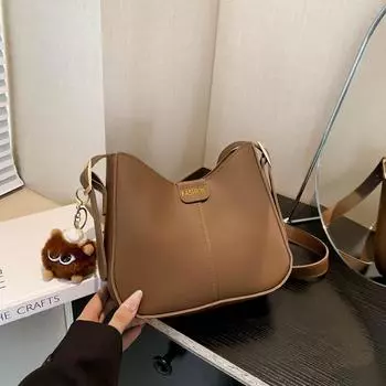 Premium texture retro bag women s 2025 fashion versatile bucket bag shoulder messenger bag