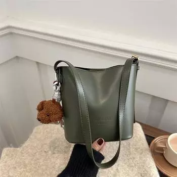 Premium textured bag women s 2025 new trendy fashion versatile bucket bag simple casual shoulder armpit bag