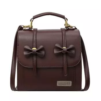 Премиум текстурированный ретро женский рюкзак популярный рюкзак после путешествия студенческая мини-школьная сумка коричневый