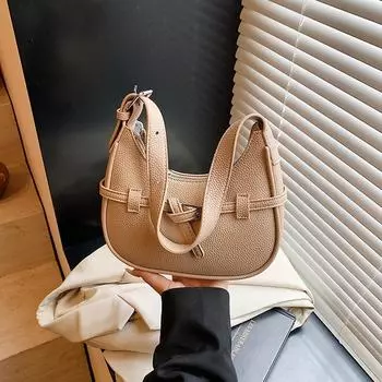 Premium trend fashion dumpling bag new summer simple versatile shoulder bag casual messenger bag хаки