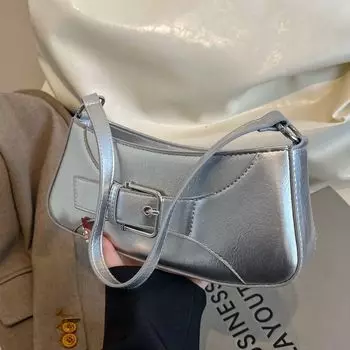 Премиальная маленькая сумка подмышку женская весенняя модная крутая сумка-полумесяц нишевый дизайн сумка-мессенджер красный