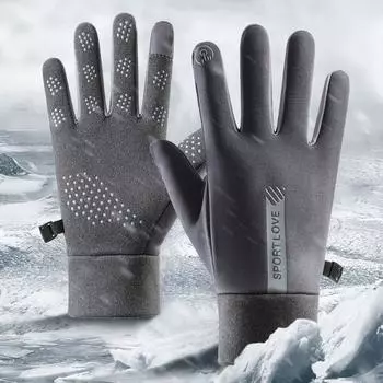 Премиум утепленные зимние теплые и толстые перчатки для мужчин и женщин водонепроницаемые сенсорные ветрозащитные перчатки для холодной погоды и снега
