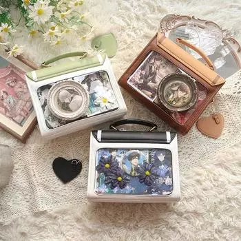 Премиум-версия Милая модная сумка Ita Bag Lolita Girl Прозрачная сумка Preppy Style Сумка через плечо Kawaii Display Handbag 26x21x8.5cm светло-синий