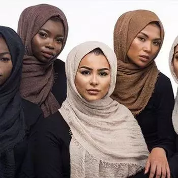Премиум вискоза макси Crinkle Cloud хиджаб шарф шаль мягкий ислам мусульманский