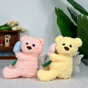 Премиум восьмидюймовая кукольная машина для захвата кукол, плюшевая игрушка, милая свадебная кукла-медведь, подарок для девочки Color random