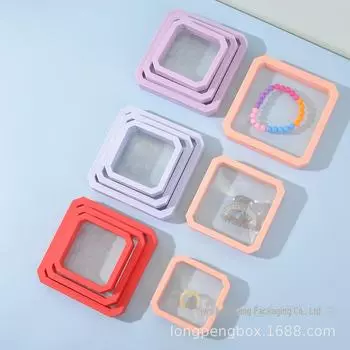 Премиум восьмиугольная прозрачная полиэтиленовая витрина и коробка для хранения ювелирных изделий для браслетов и ожерелий