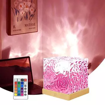 Преобразование цвета Пульт дистанционного управления Ночной светильник Светильник для поверхности воды Настольный светильник Морской светильник Лампа Aurora Светодиодный светильник Регулировка яркости проектора