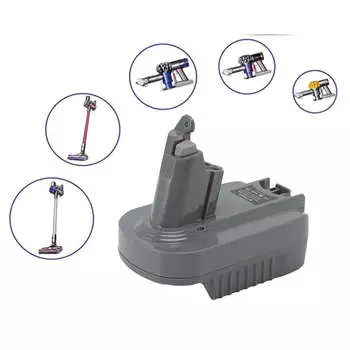 Преобразователь батареи пылесоса ABS 18 В в 21,6 В Защита от перегрева Адаптер для преобразования батареи пылесоса для MT18DSV6