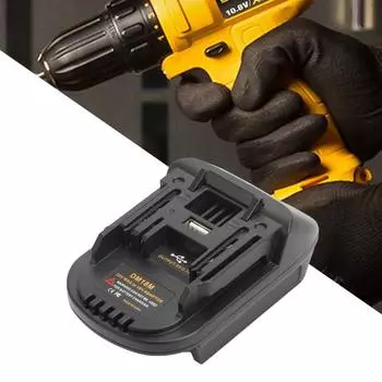 Преобразователь батарей DM18M, удобный для переноски, стабильная производительность, USB-порт с 20 В на 18 В