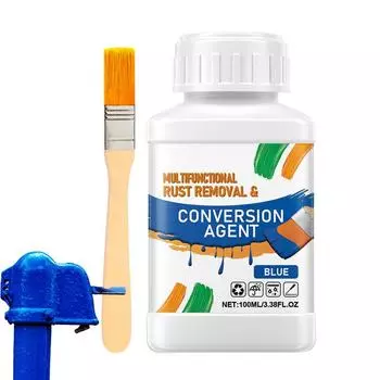 Преобразователь для защиты от ржавчины 100 мл. Средство для ухода за деталями автомобиля с кисточкой. Эффективная жидкость для удаления ржавчины на водной основе. CHINA