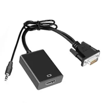 Преобразователь интерфейса мультимедиа VGA в HD, аналогово-цифровой аудиоадаптер с питанием от USB, DC5V