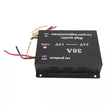 Преобразователь напряжения 24 В в 12 В постоянного тока, 600 Вт, адаптер питания для звука грузовика, редуктор напряжения, водитель дальнего действия