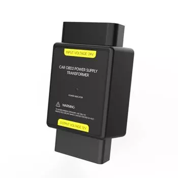 Преобразователь OBD от 24 В до 12 В, мощный автомобильный блок питания, редуктор напряжения, автоматическая защита, совместимая с грузовым автобусом