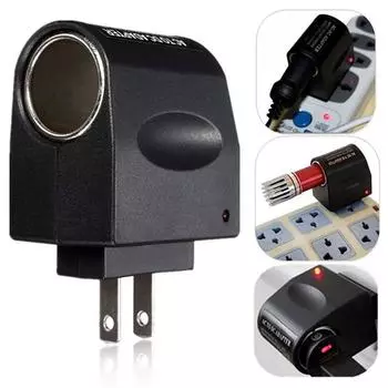 Преобразователь переменного тока 220 В в постоянный ток 12 В, автомобильный адаптер прикуривателя, адаптер 500 мА, вилка США, автомобильные аксессуары