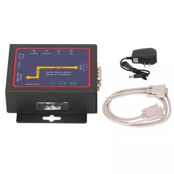 Преобразователь RS232 в RJ45, скорость передачи данных 10100M, от 300 бит/с до 230400 бит/с, от минус 10 до 55 градусов по Цельсию с чипсетом IP210