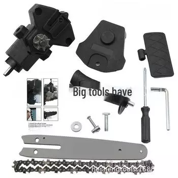 Преобразователь ручной дрели 4 в мини-электрическую цепную пилу 6 : Адаптер для ручной лесозаготовительной и садовой пилы 4-inch mini electric chain saw