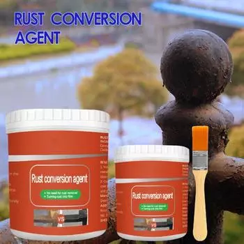 Преобразователь ржавчины Краска с кистью Долговечная защита Металлическое антикоррозионное покрытие Многофункциональные аксессуары для обработки ржавчины S