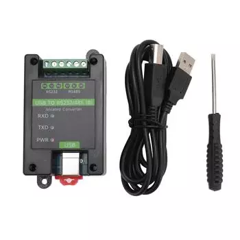 Преобразователь USB в RS232 RS485 FT232RNL Чип Промышленный изолированный USB-преобразователь с 3 светодиодами