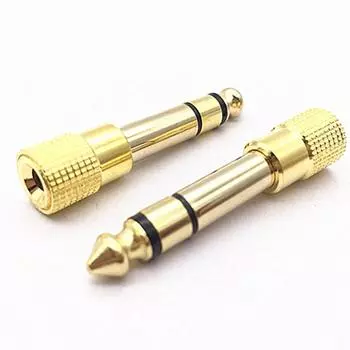 Преобразователи «папа» 6,35 мм на разъем «мама» 3,5 мм 1/4 дюйма «папа» 1/8 дюйма разъем «мама» 6,35–3,5 мм Аудиоадаптер для наушников Разъем для микрофона Преобразователь стерео аудиоразъема