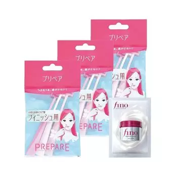 Prepare Finish 3 pieces x 3 pieces bonus razor ladies face face [Bulk Purchase] (Petit T) +