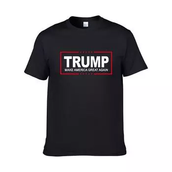 President Trump Donald T Shirt Make America Great Again Cotton Shirt Tops Tee L