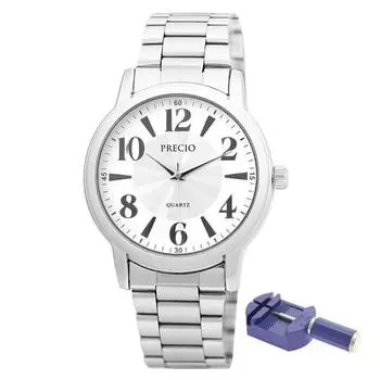 Presio Мужские аналоговые металлические часы P011M, корейские популярные часы