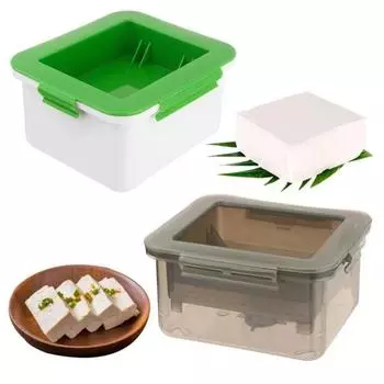 Пресс-бокс для тофу Пресс-машина для тофу для твердого или экстра твердого тофу Сушилка для посуды серый