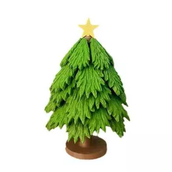 Press Christmas Tree Quirky Toys Foldable Leaf Base Cup Mat Christmas Tree Coaster Christmas Decor