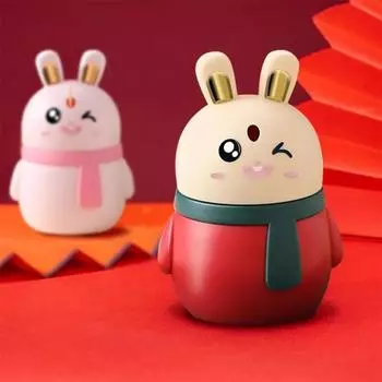 Press Design Toothpick Holder Automatic -Up Toothpick Dispenser Cartoon Rabbit Toothpick Box Gift белый