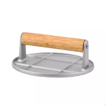 Пресс для бургеров из алюминиевого сплава Инструмент для барбекю и гриля Round