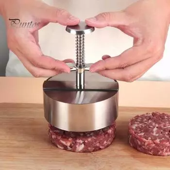 Пресс для бургеров из нержавеющей стали Пресс для гамбургеров с идеальными котлетами Простая в использовании машина для бургеров с котлетами для домашних бургеров S