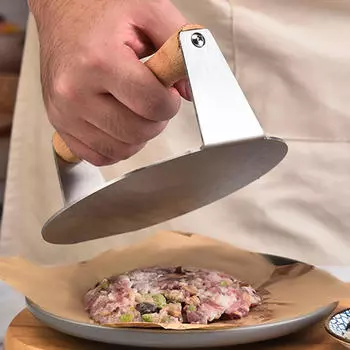 Пресс для бургеров Kitchen, антипригарное покрытие для стейков, руководство для барбекю, ресторана, домашнего сэндвича